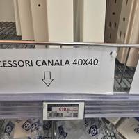 Canalina 40x40 e scatole portafrutto