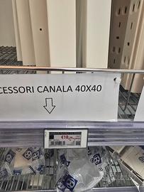 Canalina 40x40 e scatole portafrutto