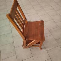 sedia scaletta in legno