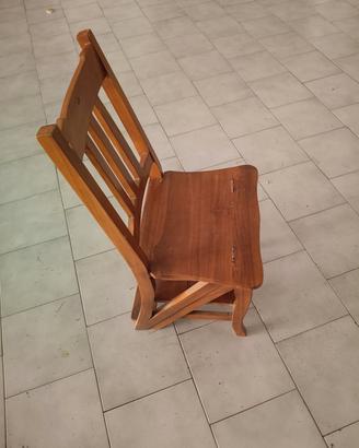 sedia scaletta in legno