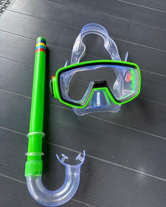 Maschera e boccaglio da snorkeling marchio CE