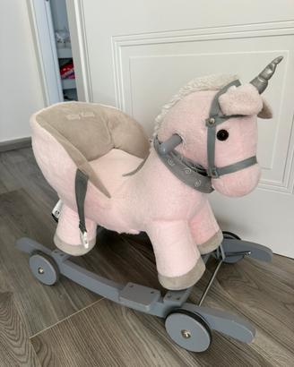 Cavallo dondolo gioco bambina unicorno