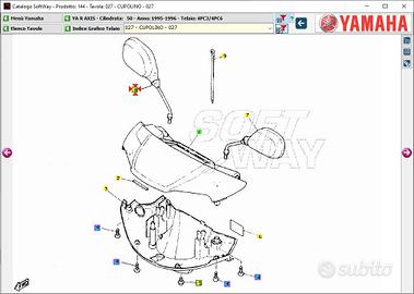 Specchio Dx Yamaha Axis 50 4MJF62901000