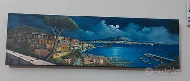 dipinto su tela golfo di Napoli 
