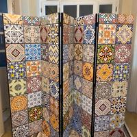 Paravento stile azulejos