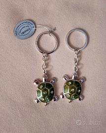 Set portachiavi tartaruga Silver plated