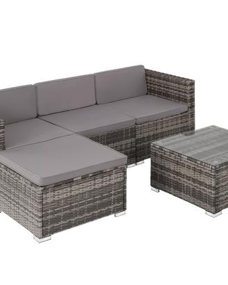 Salottino rattan esterno set