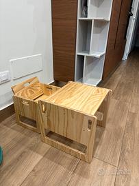 Tavolo e Sedia Montessori per Bambini 1-3