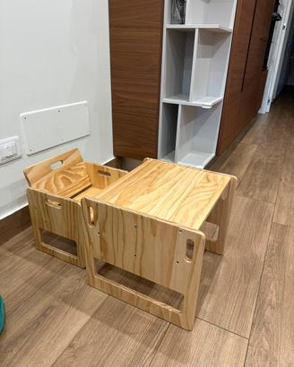Tavolo e Sedia Montessori per Bambini 1-3