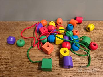 Melissa & Doug - perline grandi da infilare