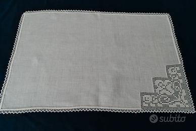Tovaglietta Centro rettangolare in Puro Lino 