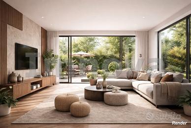 Nuovo tre locali con giardino