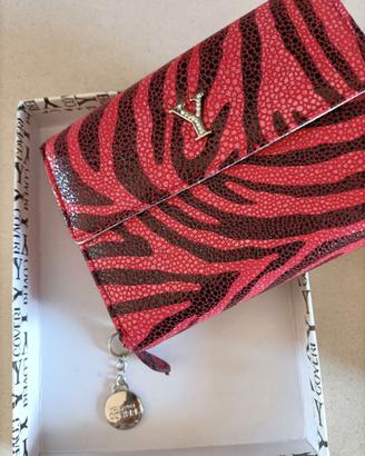 Portafoglio portamonete in vera pelle