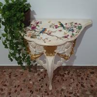 Consolle a muro Barocca Veneziana dipinta a mano 