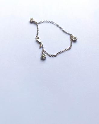 Bracciale argento fiore margherita vintage