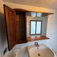 Mobile in legno Con Specchio Bagno
