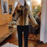 Giacca di lapin cognac/marrone 