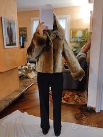 Giacca di lapin cognac/marrone 