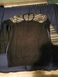 Maglia pigiama "Intimissimi" blu con trama spalle