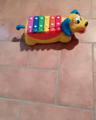 Xilofono gioco cucciolo di cane 
