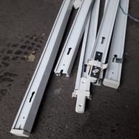 7 canaline per Faretti colore bianco misura 150 cm