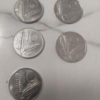 10 lire spiga diverse annate