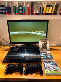 PlayStation 3 con 2 joypad+ giochi e telecomando 