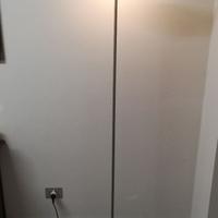 Piantana in acciaio satinato altezza 180 cm