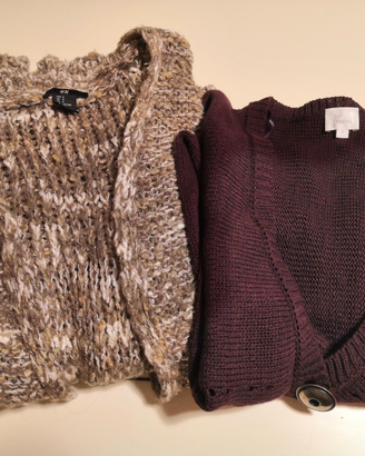 2 Cardigan/maglione donna h&m Camaieu taglia S