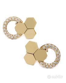 Orecchini Gianni Carità in oro giallo e diamanti