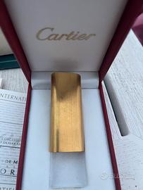 Accendino Cartier  Ovale  placcato oro Vintage