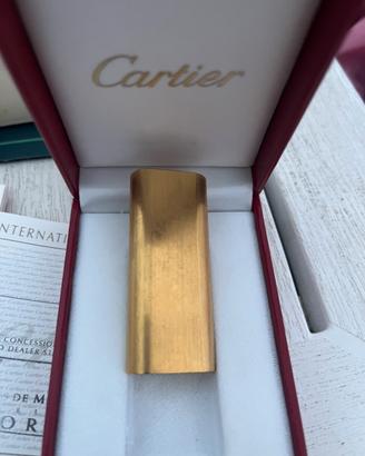 Accendino Cartier  Ovale  placcato oro Vintage