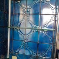 Tre mensole in vetro 45x13 cm