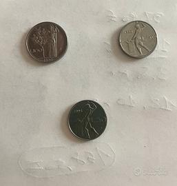 50 lire piccole e 100 lire piccole