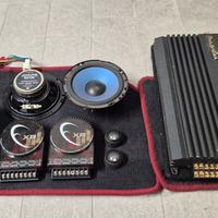 amplificatore phoenix gold xs 6600, xover, woofer