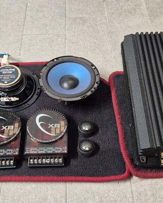 amplificatore phoenix gold xs 6600, xover, woofer