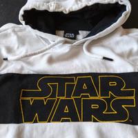 Felpa bianca Star Wars con cappuccio