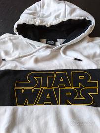 Felpa bianca Star Wars con cappuccio