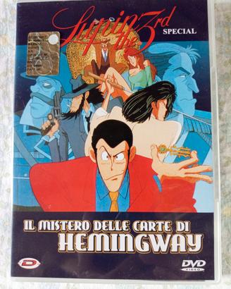 DVD Lupin III Il Mistero delle carte di Hemingway 