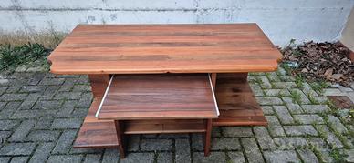 scrivania artigianale  in legno
