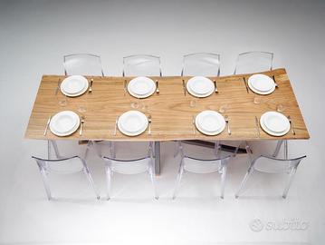 Tavolo in rovere massello 8 posti 250x80