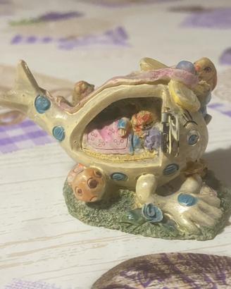 Decorata a mano casa coniglio