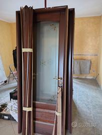 4 Porte in legno noce massello