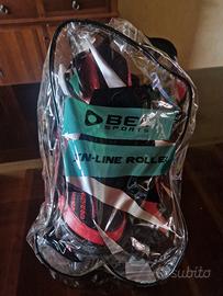 Pattini/Roller rossi e neri taglia 39-43