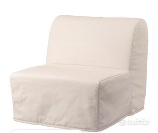 Poltrona letto . Ransta naturale +materasso alto-