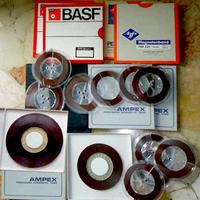 Nastro 1/4 pollice, bobine in plastica e open reel