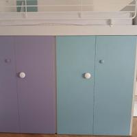 Letto soppalco con armadio - cameretta