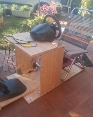 volante Thrustmaster t-150  con postazione 