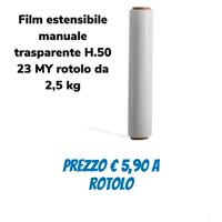 FILM ESTENSIBILE MANUALE TRASPARENTE