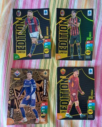 4 Carte  adrenalyn 2025 26 Momentum + 3 limited